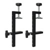F Clamps Set,2-Pack 5.5" Clamp/Spreader, Quick-Change F Clamp,Bar Clamps with