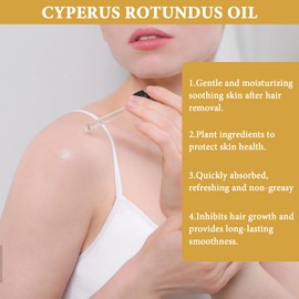Cyperus Rotundus Oil Cyperus Rotundus Oil for Hair Removal Cyperus Oil Natural to Reduce Hair Growth Smooth Skin Inhibits Hair Growth on the Body Pack of 2