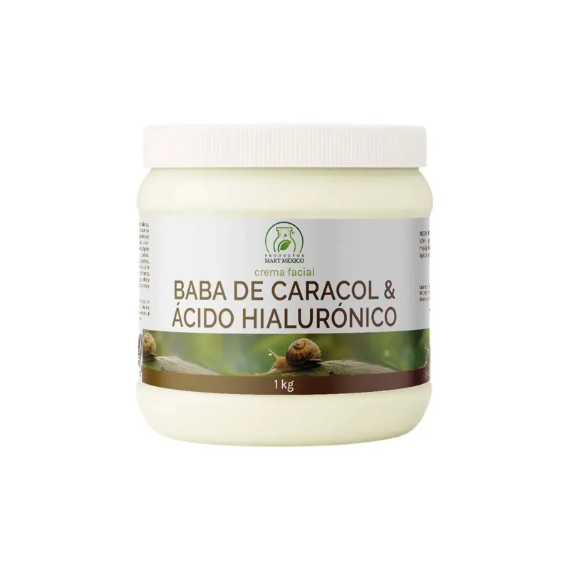 Crema facial baba de caracol y ácido hialurónico 1 kg