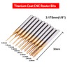 40Pcs End Mill Bits Set 1/8" Shank, Mcwdoit CNC Router
