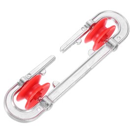 QUARKZMAN Washing Line Spreader Plastic Aluminum Outer Washing Line Separator Roll for Long Washing Line and Heavy Silver