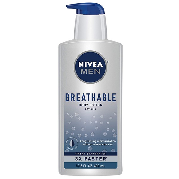 Nivea Men Breathable Body Lotion, Sweat Evaporates Faster, No Sticky