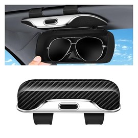 Organizador para gafas de sol para visera de coche – Caja organizadora de gafas para interior de vehículo suave, accesorios, estuche protector para al