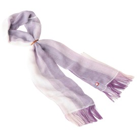 Empret Veil, Cool and Comfortable, Heatstroke Prevention, UV Protection, Scarf, Imabari Towel, 100% Cotton, Purple, 4.7 x 50.4 inches (12 x 128 cm), Made in Japan, Includes Ice Pack, Pocket, Ring