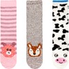 Super Soft Warm Cute Animal Non-Slip Fuzzy Crew Winter Socks