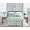 Blythease Oversized King Bedspread, Jacquard Matelasse Damask Pattern Design, Lightweight,