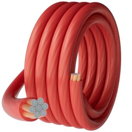 4 Gauge 4 AWG 20 Ft Red Power/Ground Wire Cable, True Spec Transparent Flexible Soft Touch Welding Battery Cable for Car Audio, Speaker, Solar, Marine, Generator, Automotive, RV Brand: HiFind