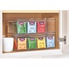iDesign Crisp BPA-Free Plastic Stackable Tea Bag Organizer for Kitchen