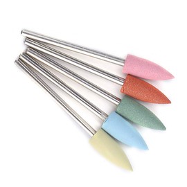 Punta Gommino Lucidante Fresa Manicure,Broca Pulidora Para Uñas Nail Buffer Electric,Brocas de Manicura Rusas,5 Piezas,Juego de Brocas de Goma para Manicura y Pedicura,Accesorios(152)