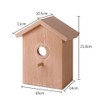 Accrie Outdoor Wooden DIY Bird Nest Cage Bird Feeder with