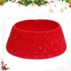 Sequin Christmas Tree Skirt, Red Christmas Tree Border Base 60cm