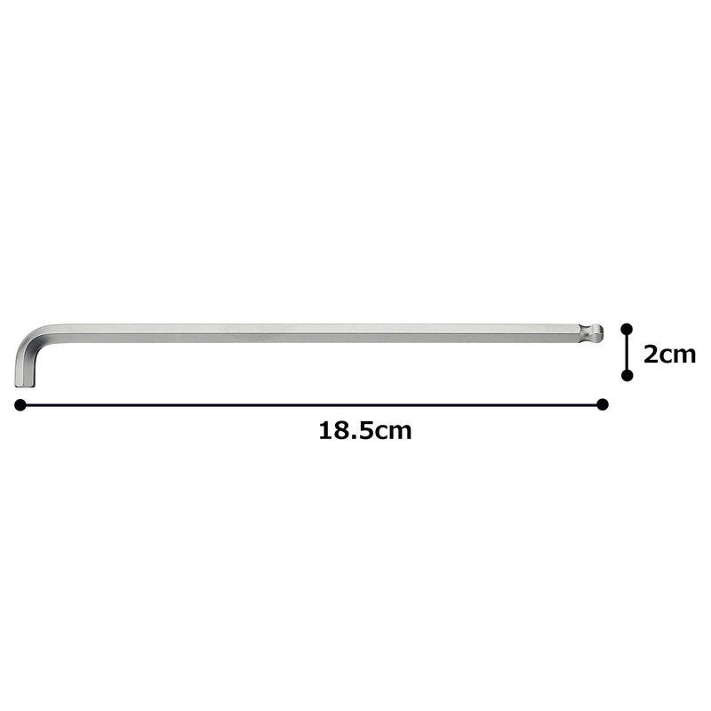 TONE BL-06S Short Long Ball Point L-Shaped Wrench Under The