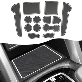 SXCY for 2022-2024 Corolla Cross Accessories Cup Holder Inserts Liner 2024 Corolla Cross Door Slot Mats Corolla Cross Accessories 2024 Corolla Cross Console Liners Waterproof Anti-dust Mats (White)