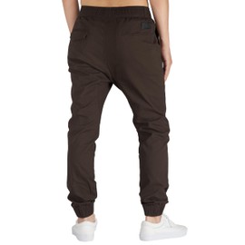 ITALYMORN Jogger Pants for Men Breathable Casual Pants (Dark Brown, Medium)