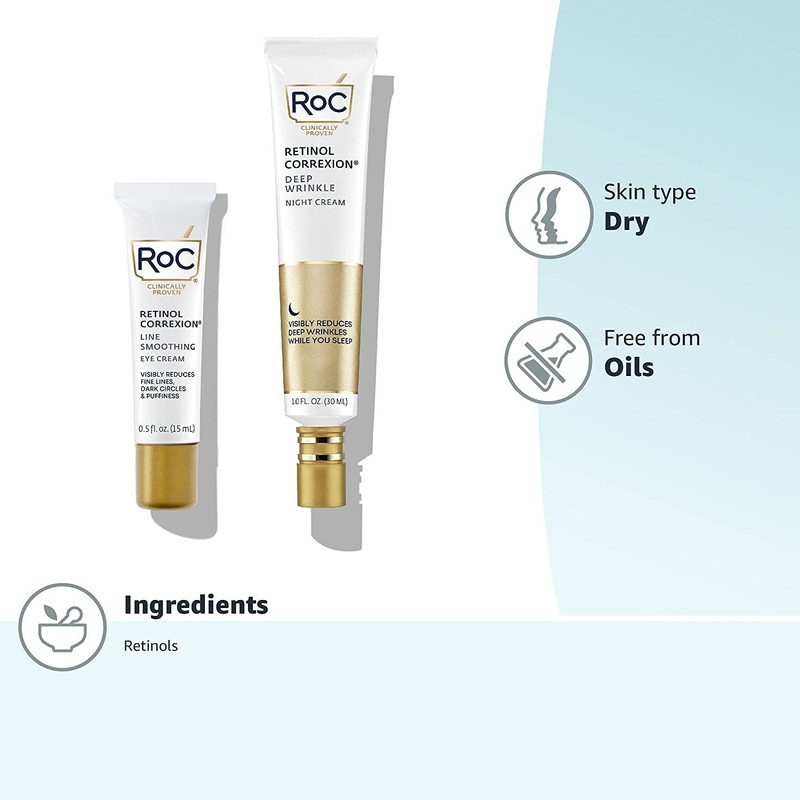 RoC Retinol Correxion Value Set Duo, Deep Wrinkle Anti-Aging Night