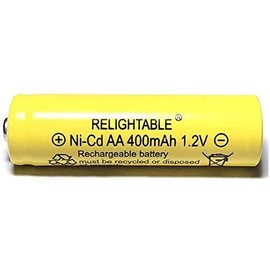 400mAh AA NiCd 1.2v Rechargeable Batteries Garden Solar Ni-Cd Light LED F (Pack of 6)