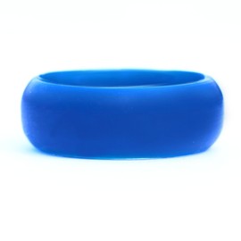 SayitBands.com Mens Blue Silicone Ring Size 10