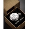 Pangda Quartz Pocket Watch to Husband Gift, Engraved Pocket Watch