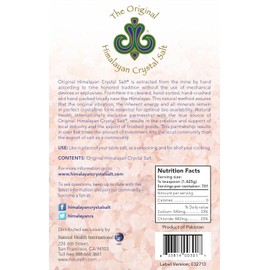 Original Himalayan Salt Crystal - Fine Granulated Culinary Salt for Cooking, Food Preparation and Health with 84 Trace Minerals (1 Pack)