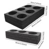 Colcolo 2x Takeout Cup Holder Multi Holes Sponge Coffee Beverage