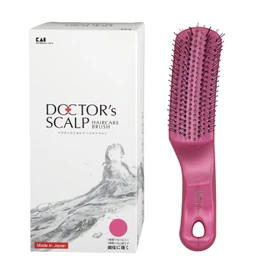 Kai Corporation KQ1600 Hair Brush, Doctor's Scalp Care, Hair Care Brush, Scalp Massage, Shampoo Brush, Scalp Care, Regular, Pink