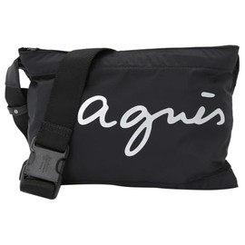 agnes b. unisex shoulder bag XAH03-03, Black