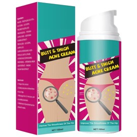 Gesäßpflegecreme, Hüftakne-Creme zur Entfernung von Pickeln, Gluteus-Reinigungsbehandlung, feuchtigkeitsspendende Haut, 100 ml