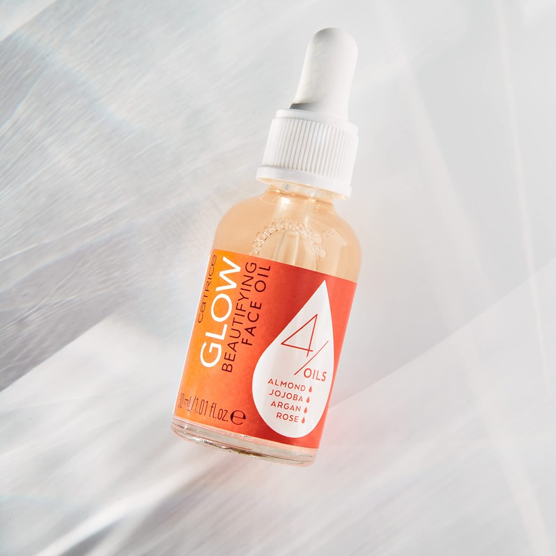 Catrice Glow Beautifying Face Oil, Transparent, Nourishing, for Dry Skin,