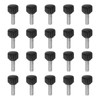 sourcing map 20pcs Knurled Clamping Knobs Thumb Screws M6 x