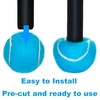 HiBallBall 4 Pack Precut Tennis Balls for Walkers, Heavy Duty