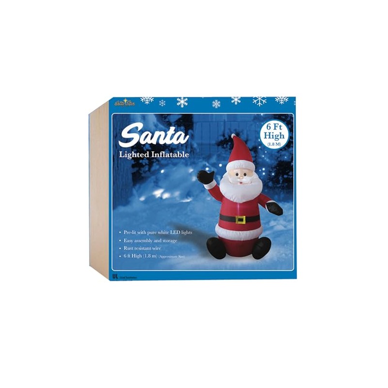 Brite Star Inflatables 6 Ft Single Lighted Airblown, 6ft, Sitting