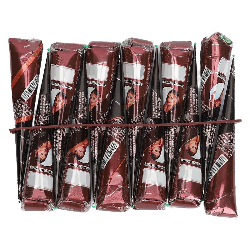 12PCS Temporary Tattoo Paste Cones 5 To 7 Days Lasting