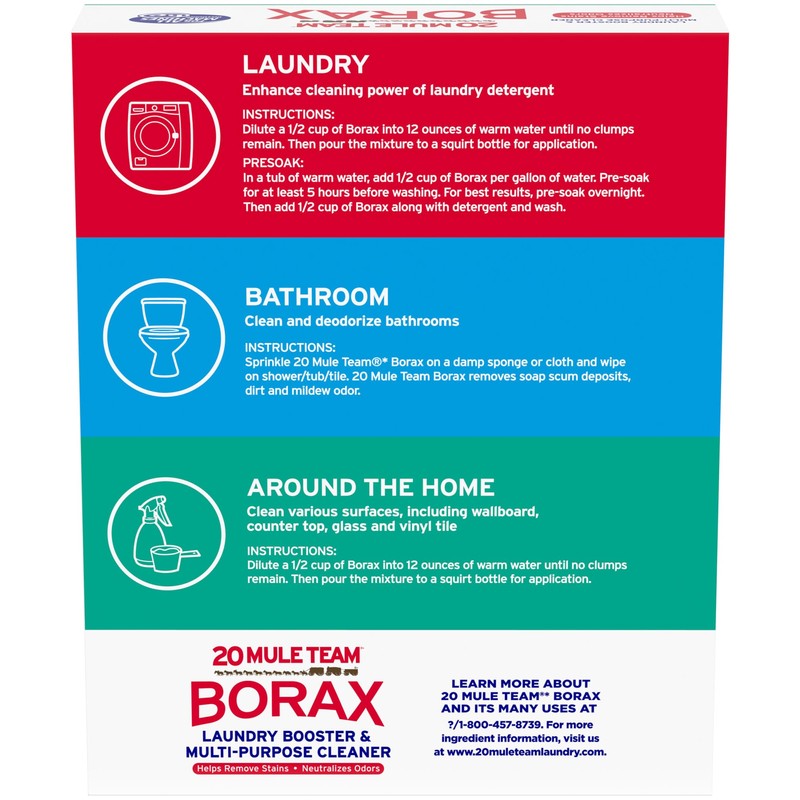 20 MULE TEAM Borax Powder, 65 Ounce, 4 Count, All