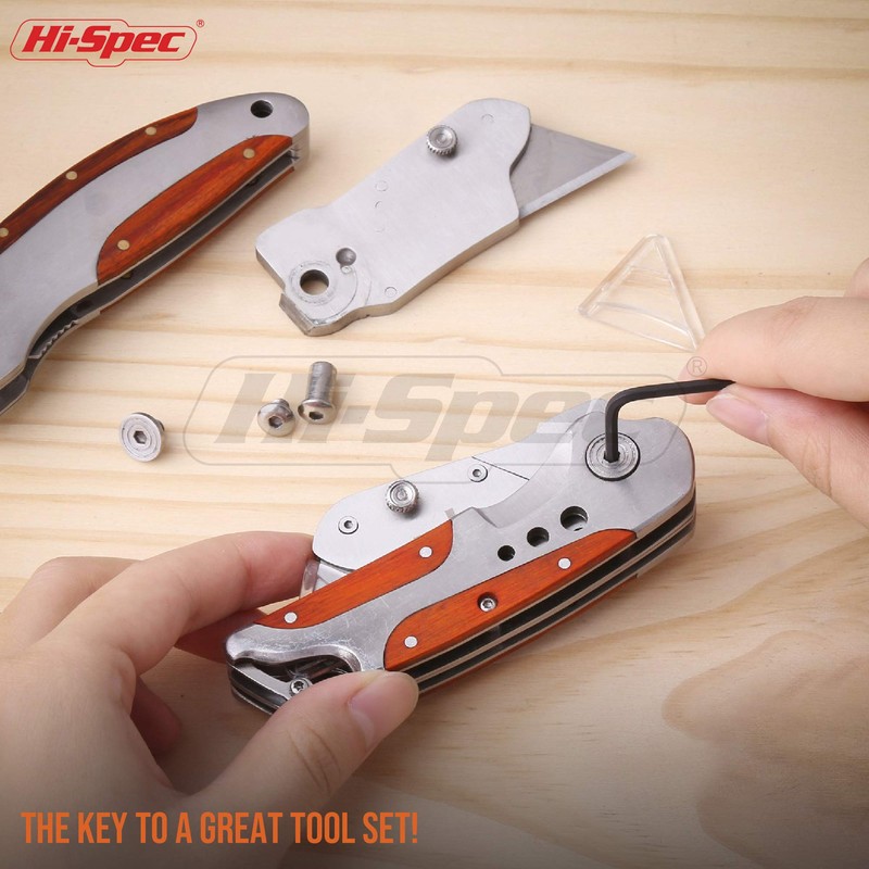 Hi-Spec 30pc Imperial & Metric Hex Allen Key Wrench Folding