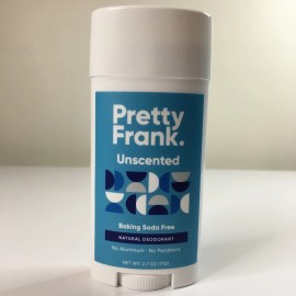 Pretty Frank Unscented Baking Soda Free Natural Aluminum Free Deodorant 2.7 oz