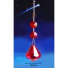 2 of Red Crystal Diamond Ceiling Lighting Fan Pulls Chain