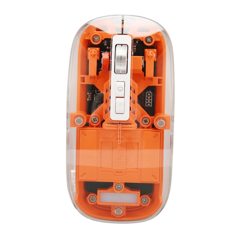 Wireless Bluetooth 3 Mode BT5.1 BT5.1 2.4GHz Mouse Transparent Clear