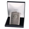 70th Birthday Engraved Hip Flask Golfer Feature in Gift Box