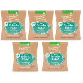 Dresdner Essenz Foot Bubble Bath for Fresh Feet 5 x 70 g Pack of 5