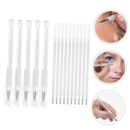 IWOWHERO Portable Makeup Position Mapping Pens 15pcs Skin Tattoo Markers Waterproof Scribing Pen Eyebrow Pencil