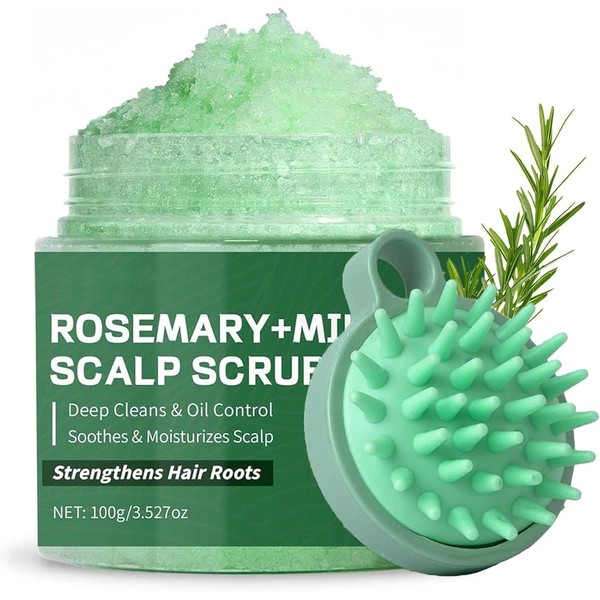 Scalp Scrub Rosemary Oil Hair Scrub for Dry Scalp 100g,