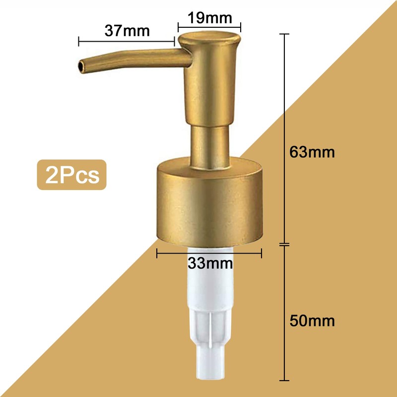 2Pcs Dispenser Pump,Plastic Liquid Dispenser Replacement Pump,for Kitchen Bathroom Worktop