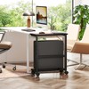 Snughome Computer Tower Stand with Charging Station, 25.0"-32.1" Height Adjustable