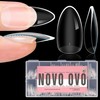 NOVO OVO Extra Thick Press On Nail Tips, Medium Almond