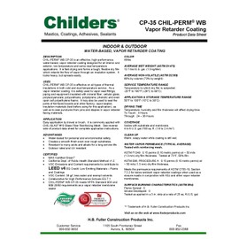 Childers CP-35 Chil-PERM Water-Based Vapor Retardant Coating