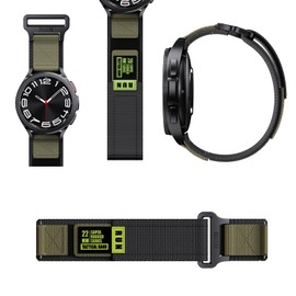[SQHYWJ] Watch Strap Tactical Nylon Loop Watch Replacement Band 20mm 22mm, 22 mm