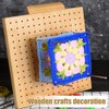 Wooden Crochet Blocking Board,Blocking Mats for Knitting with 15 Stainless