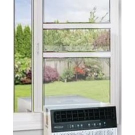 Soleus Air Sliding Window Kit, Reinforced Aluminum Works Exclusive with the Soleus Over The Sill (Saddle) Air Conditioner (Air Conditioner Not Included)