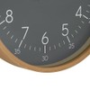 PRIM Grey Wooden Wall Clock Wall Clock Will Satisfy Everyone,