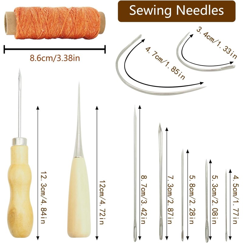 MsGoshin Leather Working Tools for Beginners: Professional Leather Craft Kit